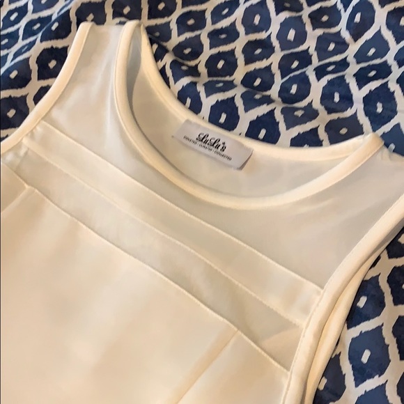 LuLus white Fit and flare party dress - Picture 3 of 8